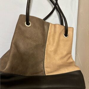 Calvin Klein Brown Shoulder Bag with Relaxed Structure